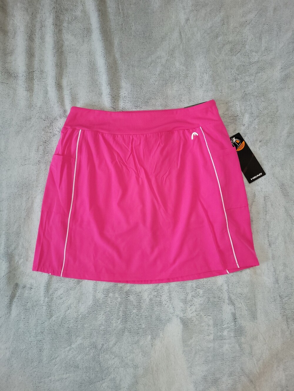 HEAD Womens Large Pink Skorts Pockets Tennis Pickleball Golf Built-in Shorts